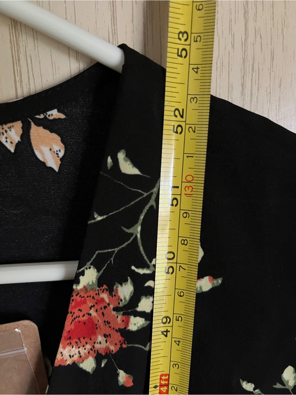 RIHOAS Black V Neck Floral Short Sleeve Maxi Dress Sz Medium - Picture 9 of 12